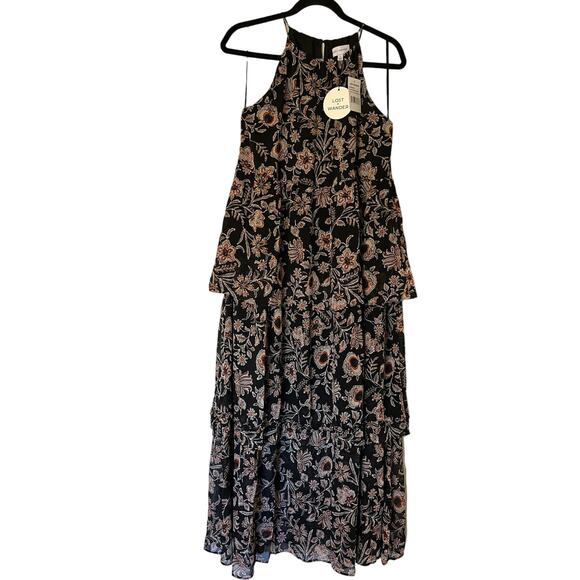 Lost + Wander Eclipse of the Heart Floral Tiered Maxi Dress Small NWT - Picture 4 of 6